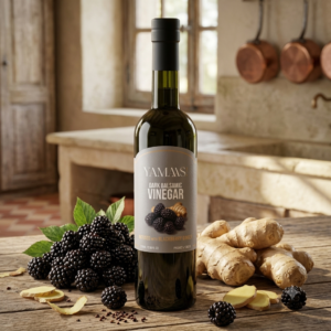 Dark Balsamic Vinegar infused with Blackberry Ginger