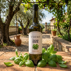 Cold-Pressed Extra Virgin Olive Oil infused with Basil
