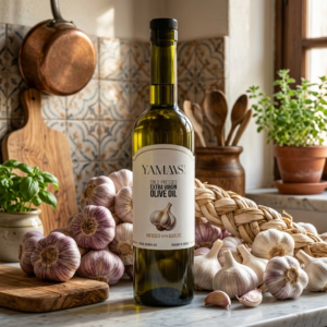 Cold-Pressed Extra Virgin Olive Oil infused with Garlic