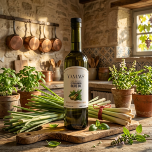 Cold-Pressed Extra Virgin Olive Oil infused with Lemongrass-Basil