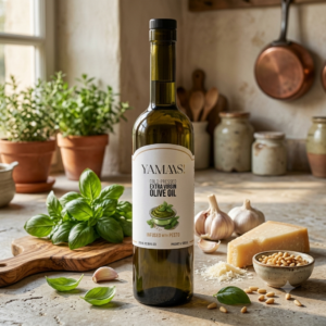 Cold-Pressed Extra Virgin Olive Oil infused with Pesto