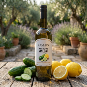 White Balsamic Vinegar infused with Cucumber and Lemon