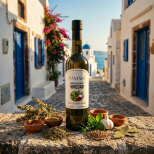 White Balsamic Vinegar infused with Greek Dressing
