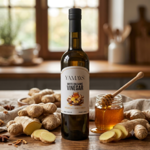 White Balsamic Vinegar infused with Honey Ginger