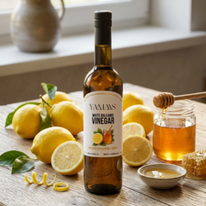 White Balsamic Vinegar infused with Lemon & Honey