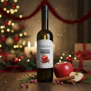 White Balsamic Vinegar infused with Red Apple and Cinnamon